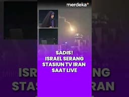 Sadis! Israel Serang Stasiun TV Iran Saat Live #merdekaplus