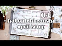 🦢 APRIL 2025 Plan With Me // Hobonichi Cousin Monthly Setup