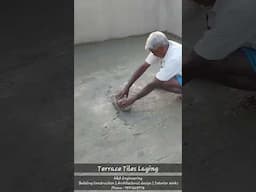 Weathering tiles laying #civilengineering #construction #tiles #pushpa2therulesongs