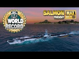 Submarine Salmon with a new NA damage record - World of Warships