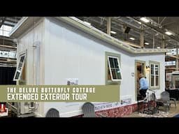 The Deluxe Butterfly Cottage 10x28 Premium Tiny Home Extended Exterior Tour