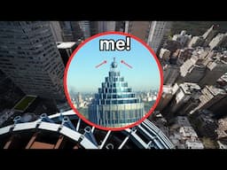 INSANE BALL CLIMB IN NYC  *craziest free climb ever*
