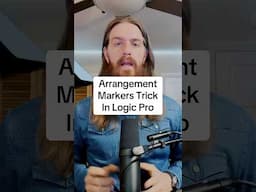 How to edit arrangement markers in Logic Pro separately from the tracks. #musicproducer #logicprox