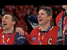 Team Canada Sings "O Canada!" after OT Victory over USA - 4 Nations Face-Off Final - 2/20/2025