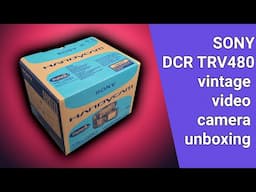 Sony DCR TRV480 vintage video camera unboxing and transferring to PC setup