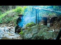 Survival Shelter, Wild Foraging, Cooking: River Survival | EP.464