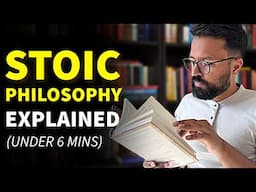 STOIC Philosophy Explained in 6 mins (Best Philosophy for difficult times)