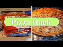 Store bought pizza hack. CHEAP. Delicious. Easy.