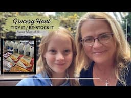 GROCERY HAUL - Tidy it + Re-Stock it! - Large Family