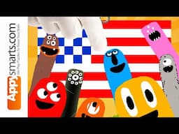 Flag Puzzles with Dragonbox Numbers Math Game for Kindergarten and School