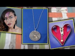 25 Cool and funky DIY jewelry design ideas with zipper accessories