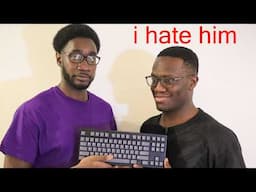 building a keyboard with my little bro
