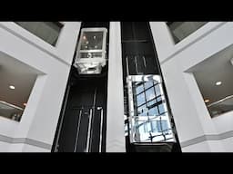 Durham, NC: Epic Schindler Glass Traction and Hydraulic Service Elevators at Overlook One