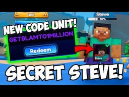 How To Get MY NEW CODE UNIT STEVE! | Anime Galaxy