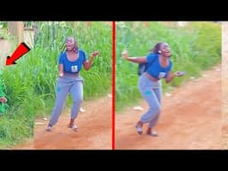 SHE HAD NO IDEA WHAT WAS HIDING IN THE BUSH! BEST OF BUSHMAN PRANK REACTIONS