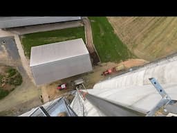 Filling 132' Silo with Triticale Forage