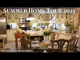 SUMMER DECOR HOME TOUR 2025 - Collector's House Tour - Blue & White Decor - Lemon Decor Ideas