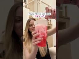 Trying 7 Eleven pink drink 🇹🇭