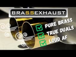 Straight-Piped BRASS vs STEEL exhaust - What it sounds like