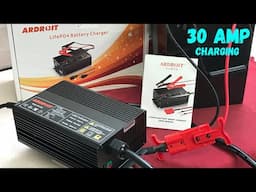 Unleashing Power: Discover the ARDROIT 14.6V 30A LiFePO4 Battery Charger in Action!