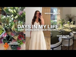 days in my life | spring clothing haul, new tablescape, rainy days, & planning a destination wedding