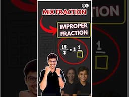 proper and improper fraction #maths #shorts