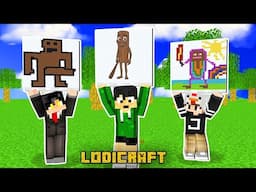 Brainrot Tung Tung Tung Sahur Drawing Challenge in Minecraft (Tagalog)