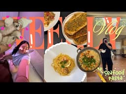 Moving Vlog 🏡: *first time* hosting family dinner 🍽️ + little bro sleepover 👶🏻 and 85% unpacked 💖