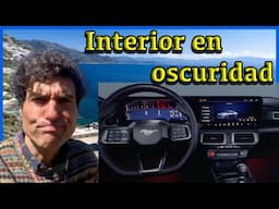 Ford Mustang: cuadro de relojes en la oscuridad y sonido V8 en el garaje l Vídeos de coches :-)