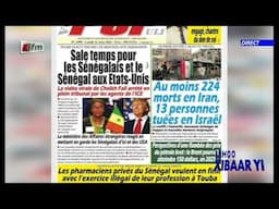 Revue de Presse - 16  Juin 2025 - Pr : Mamadou Mouhamed Ndiaye