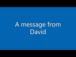 A message from Carole, Hannah and Jonathan Thorpe