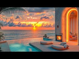 Sweet Bossa Nova Jazz At The Beach Ambience - Soothing Waves & Happy Jazz Helps For Work, Study