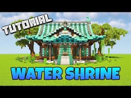 How To Build A Water Shrine | Minecraft Tutorial