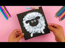 Easy Fingerprint Sheep Art