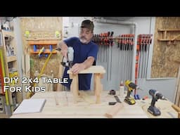 DIY Woodworking Project: Make A 2x4 Kids Outdoor Table