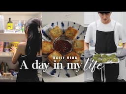 ANGEL DIARY | Morning Skincare Routine, Spring Cleaning, Baking Matcha Cookies, Shrimp Toast