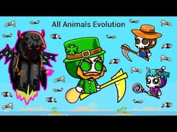 All Animals Evolution And Patrick Reaper Destroyed Bosses Players (EvoWorld.io)