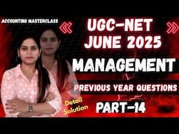 UGC NET Previous Year Question Paper 2025 | Management | Paper 2 | UGC NET PYQ Management 2025