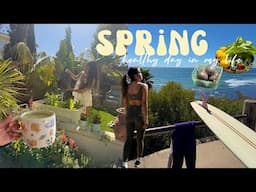 spring at home in California | gardening, healthy surf lifestyle, clothing haul 🌊