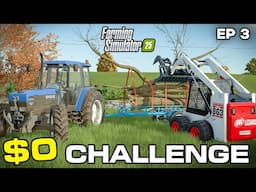SKIDSTEER CLEARING! STARTING WITH $0 - Farming Simulator 25 - Competitive MP | Episode 3