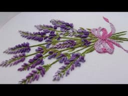 Master The Art Of Embroidering A Unique Lavender Bouquet