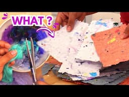 Make Paper from Wool, Trash & Scraps (Easy DIY Tutorial)