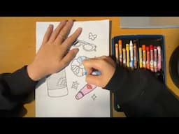 Color the picture of personal items