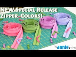 NEW Special Release Zipper Colors — Our First New Colors in Over TEN Years