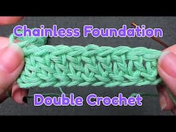 Foundation Double Crochet Chainless How-to Tutorial