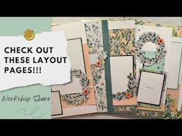 Scrapbook Layout Share | 6 Pages with 1 Paper Pack
