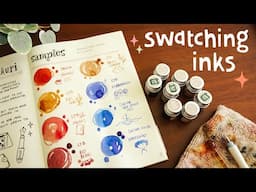 Summery Ink Sample Swatching | Lennon Tool Bar, Taccia, Sailor