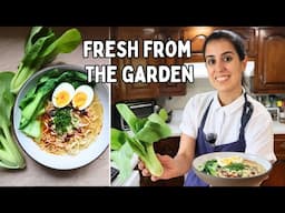 10-Minute Garden Lunch with Homegrown Bok Choy