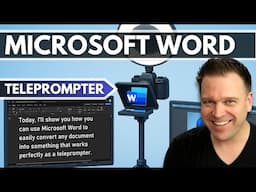 How to use Microsoft Word as a Teleprompter for free