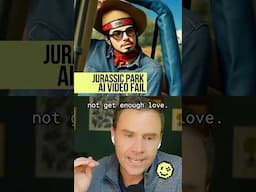 Jurassic Park AI Video Fail 😭🤖😳#ai #aivideo #funny